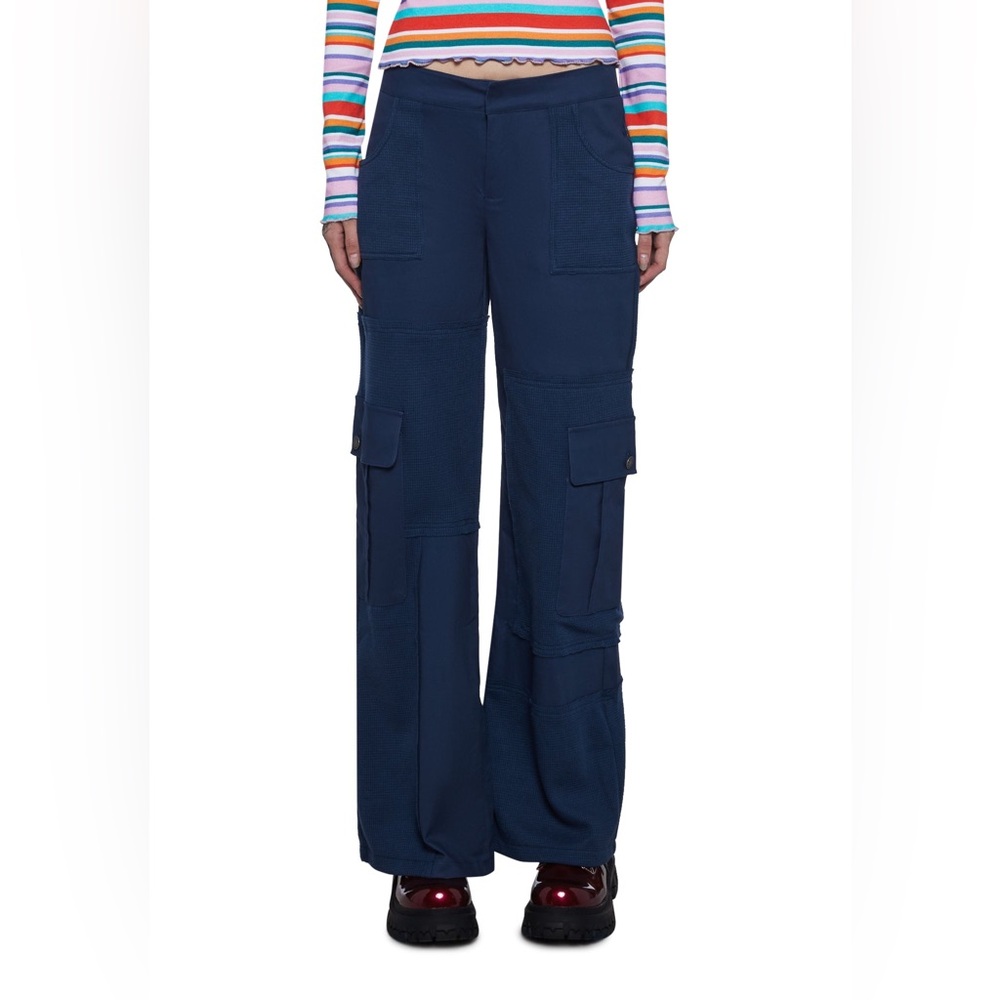 Delia’s Dolls Kill ALTERNATIVE ANTHEM CARGO PANTS XS Blue